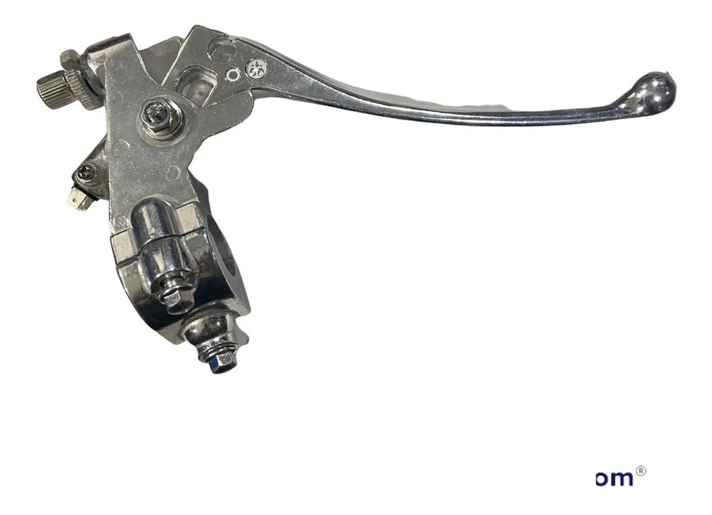 Soporte Manija Embrague C/manija Cromada  Motomel Custom 150