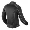 Campera Moto Mujer Seventy Sd-jt36 Cordura Negro Gris Rpm Negro/gris L