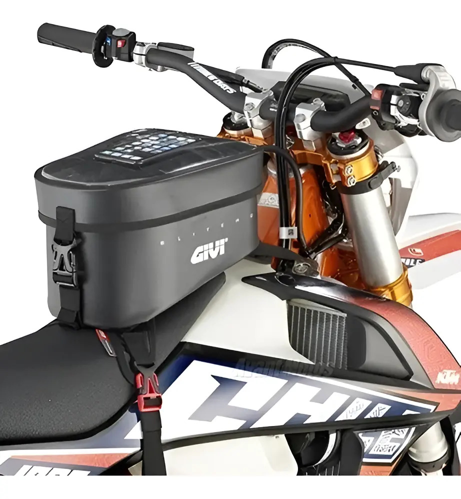 Bolso Tanque Moto Universal Givi Grt716 10l Impermeable Rpm Negro