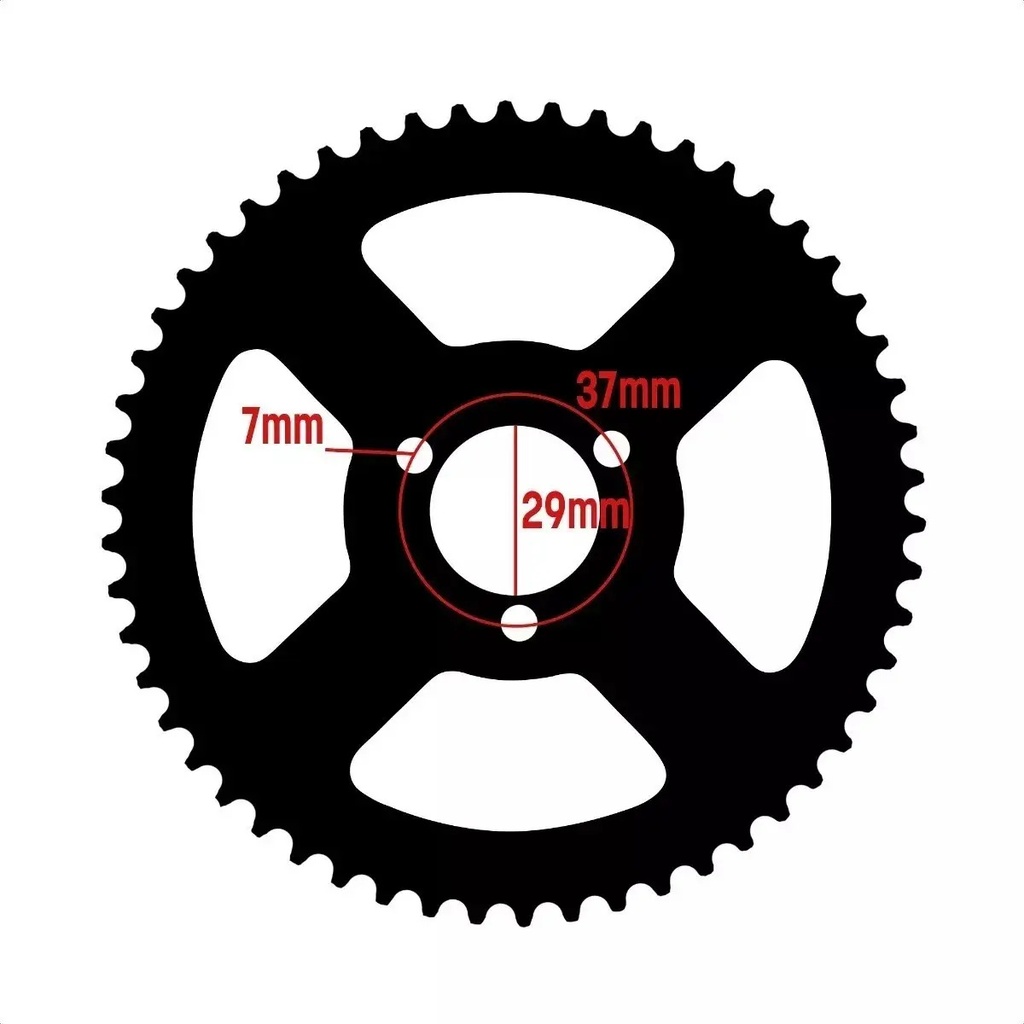 Corona Transmision Z54 Mini Cuatri Atv 50cc Rpm