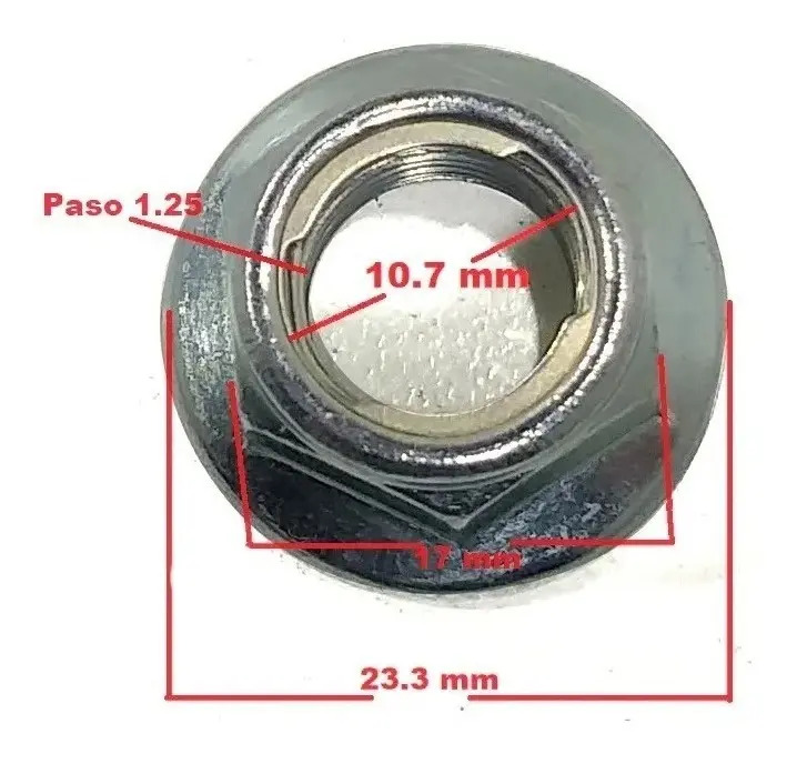 Eje Rueda Delantero 12 X 213 Honda Cg Titan 150 Rpm*