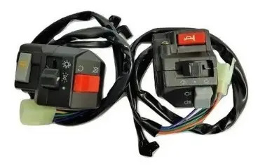 Set Comando Zanella Ztt 200 Bocina Luz Giro  Rpm