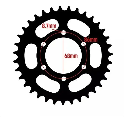 Corona Transmision Zanella Rz3 Z35 Rpm