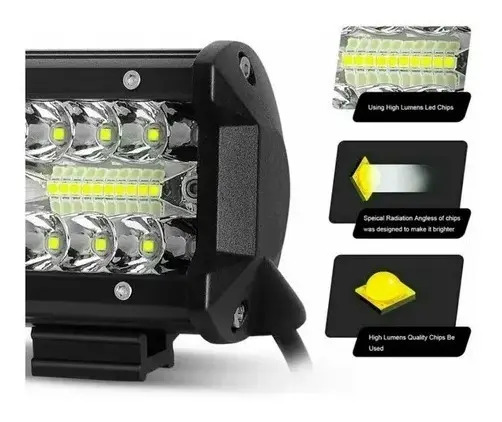 Faro Barra 20 Leds Auxiliar Reflector Proyector Led Lancha