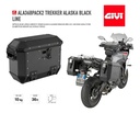 Baul Lateral Givi Trekker Alaska 36lt Aluminio Negro Monokey Negro