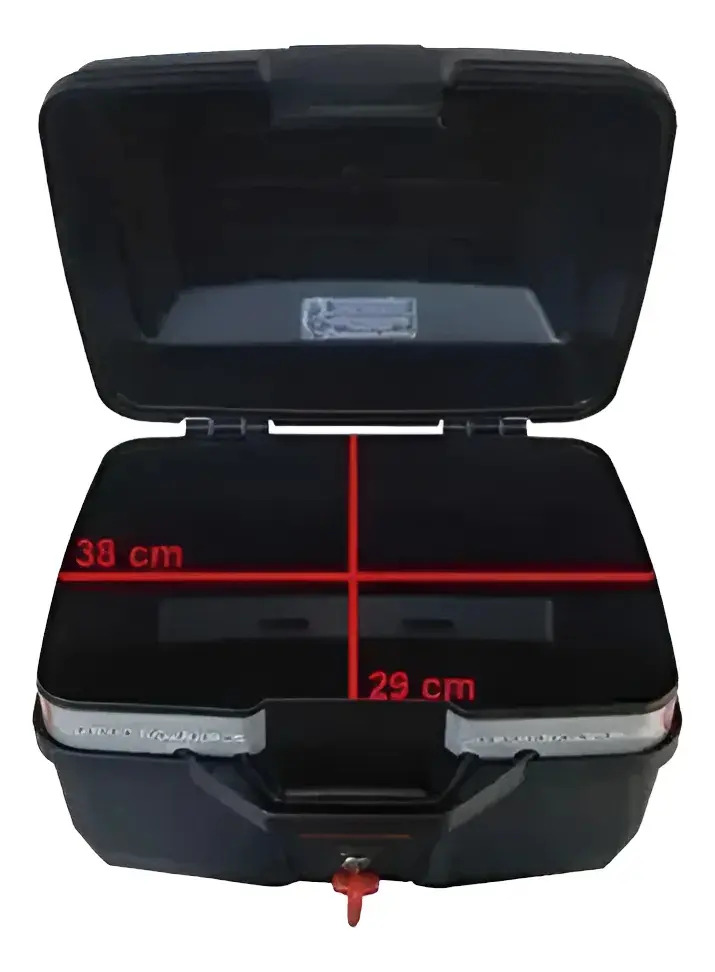 Baúl Givi Moto Porta Casco Top Case 27l Monolock E27m Rpm Negro