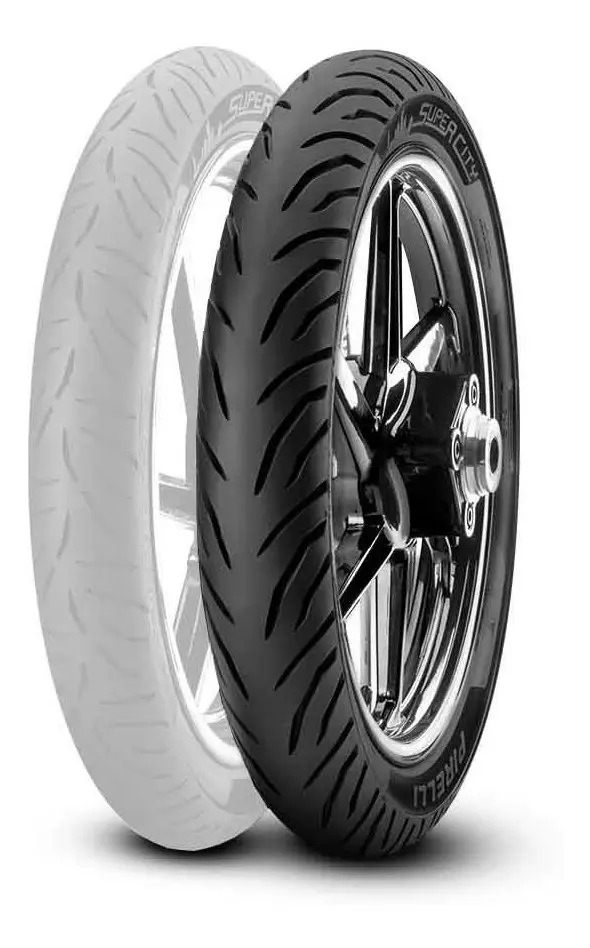 Cubierta Trasera Para Moto Pirelli Street Super City Para Uso Sin Cámara De 100/80-18 P 53 X 1 Unidad