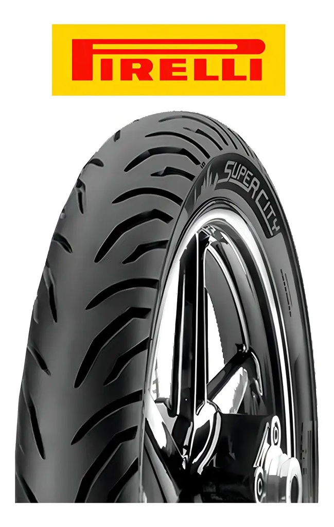 Cubierta Trasera Para Moto Pirelli Street Super City Para Uso Sin Cámara De 100/80-18 P 53 X 1 Unidad