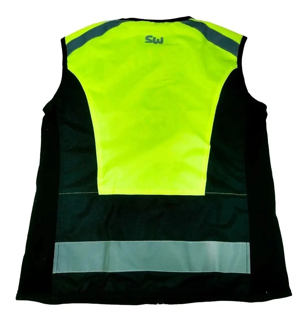 Chaleco Samurai Grecia Lady Mujer Moto Reflectivo Fluor Rpm