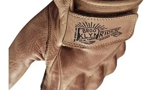 Guantes Brooklyn Riders Cuero Cuervo Marron - Rpm