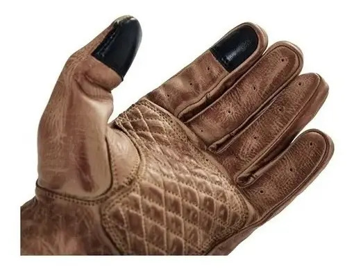 Guantes Brooklyn Riders Cuero Cuervo Marron - Rpm