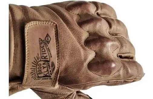 Guantes Brooklyn Riders Cuero Cuervo Marron - Rpm