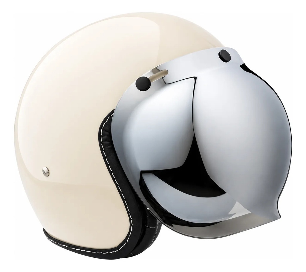 Visor Burbuja Espejado Casco Abierto Hawk 721 Rpm Espejado