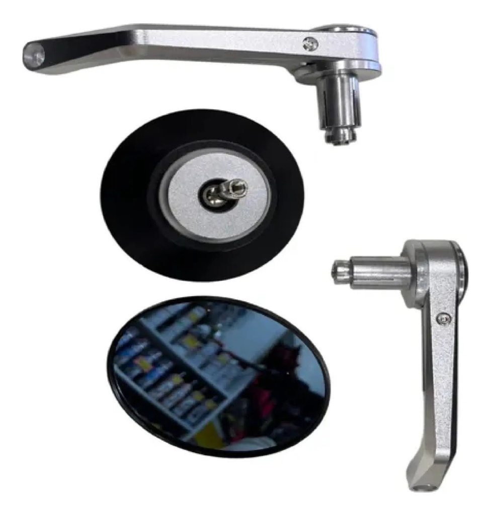 Espejos Cafe Bober Sportbike Redondos Agarre Aluminio Bober
