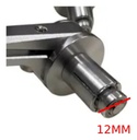 Espejos Cafe Bober Sportbike Redondos Agarre Aluminio Bober