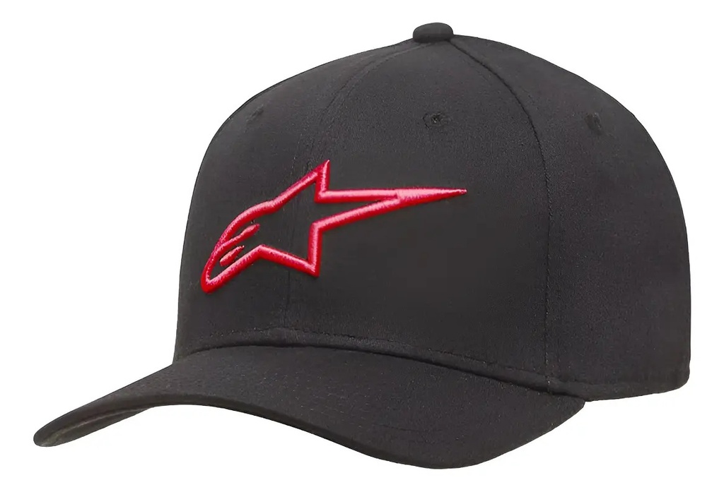Gorra Alpinestars Ageless Curve Hat Negro Blanco Rojo Rpm
