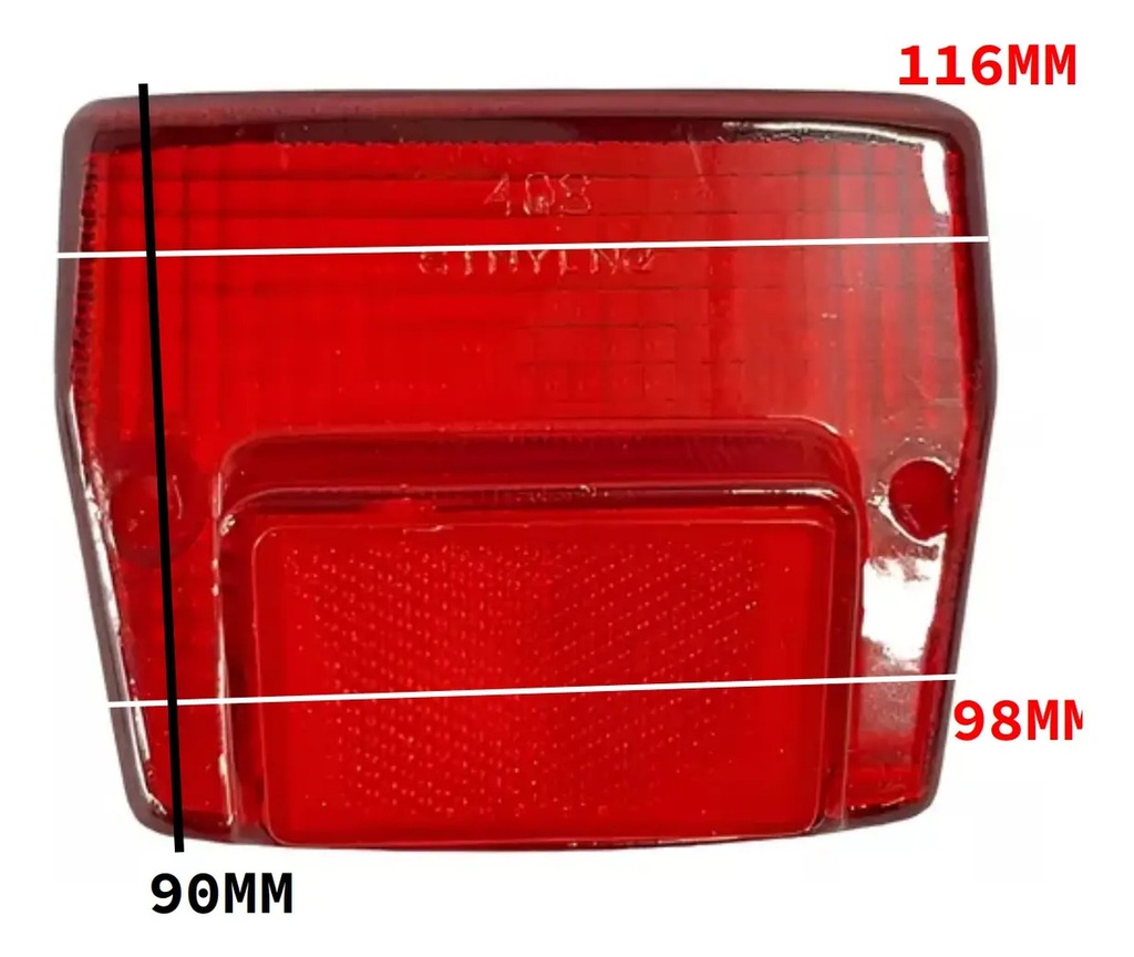 Acrílico De Farol Trasero Honda Econo C90 Modelo Nuevo