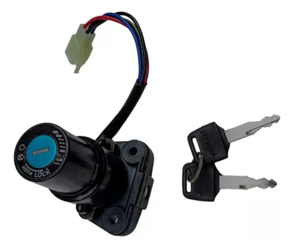 Llave Contacto Yamaha Ybr Xtz 125 Brasilero  4 Cables Rpm