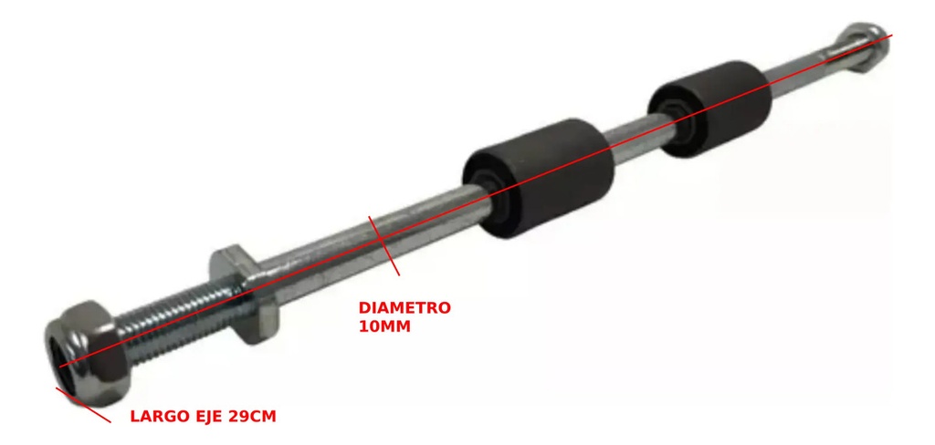 Eje Horquillon C/buje Para Moto Honda Wave 110