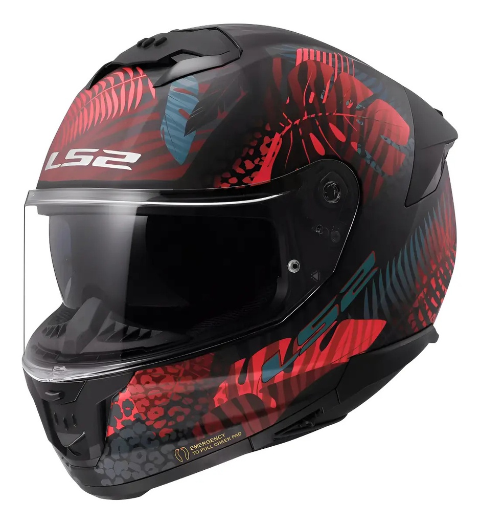 Casco Moto Integral Ls2 808 Stream Ii Jungle Rosa Mate Rpm