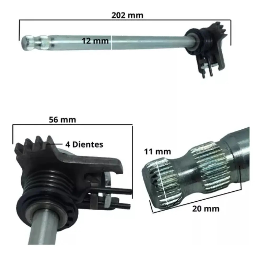 Eje Selectora De Cambio Completo Yamaha New Crypton Rpm