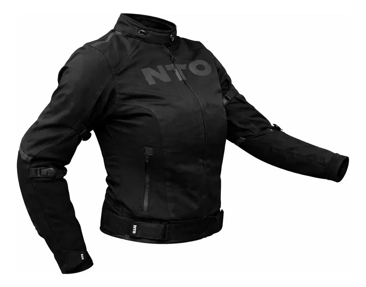 Campera Moto Mujer Nto City Evo Cordura Con Protecciones Rpm Negro City Evo S
