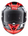 Casco Moto Integral Competición Ls2 323 Arrow Evo Rpm Rojo/blanco/negro Compete Brillante L