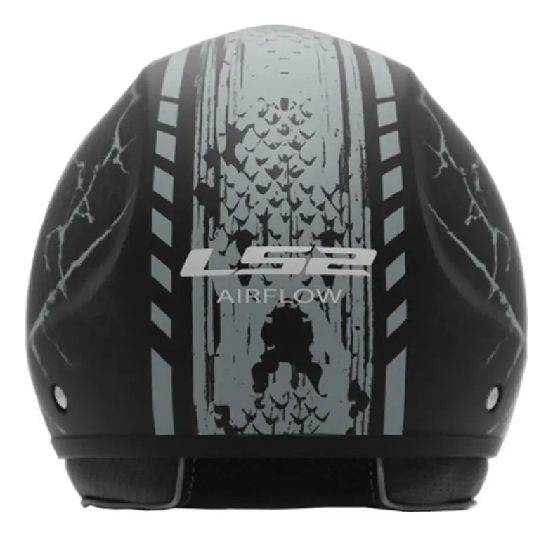Casco Moto Abierto Ls2 562 Airflow Snake Negro Mate Rpm