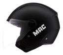 Casco Abierto Mac Beat Para Moto Urbano  Negro Mate Xl Liso