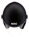 Casco Abierto Mac Beat Para Moto Urbano  Negro Mate Xl Liso