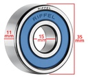 Ruleman Rodamiento 6202 2rs Riffel Rpm