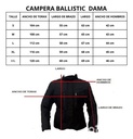 Campera Larga Moto Mujer Joe Rocket Ballistic 3.0 Rpm Negro Lisa Xl