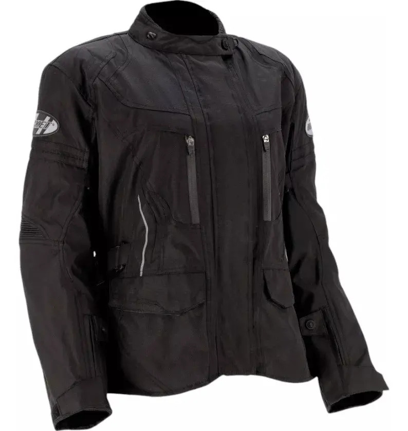 Campera Larga Moto Mujer Joe Rocket Ballistic 3.0 Rpm Negro Lisa L