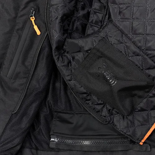 Campera Moto Mujer Mac Cardinal Cordura Protecciones Rpm Negro Cardinal Xs