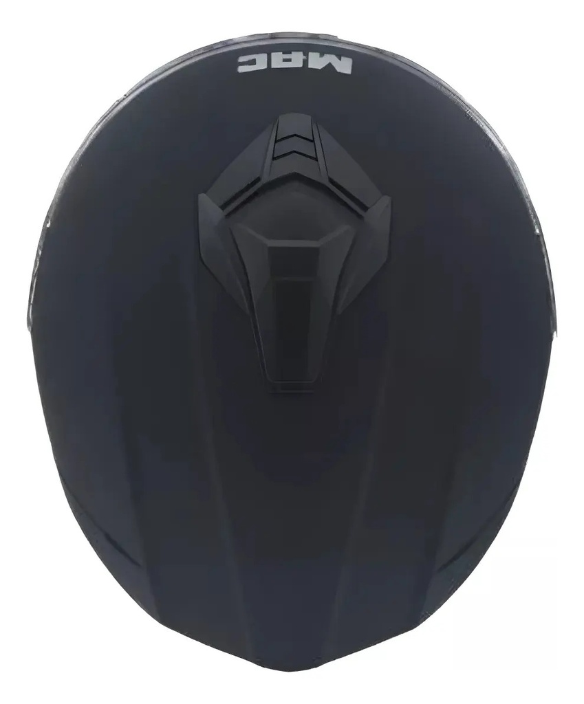 Casco Moto Integral Mac Ff801 Starter Rpm Negro Solid Mate Xl