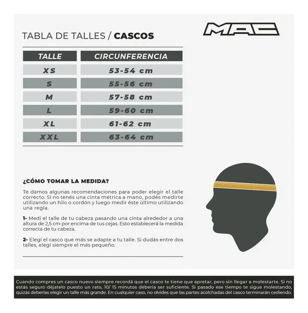 Casco Moto Integral Mac Ff801 Starter Rpm Negro Solid Mate S