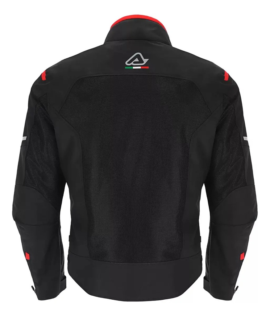 Campera Moto Mujer Acerbis Verano Rpm Negro Ruby Lady Xl