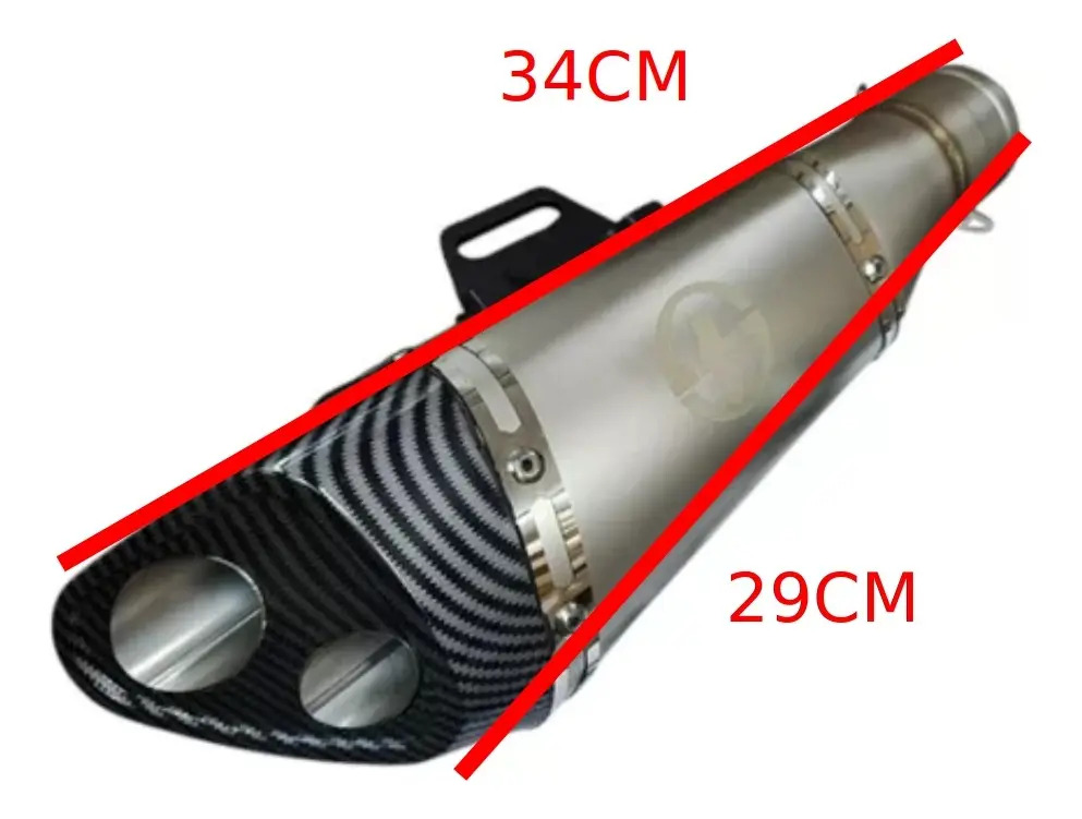 Silenciador Cromado Universal Rpm 4t