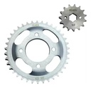 Kit Corona Piñon Transmision  Custom  150 Rpm Gris