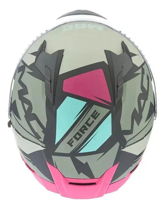 Casco Moto Integral Mac 069 Force Doble Visor Rpm Rosa Arkang Mate Xxl