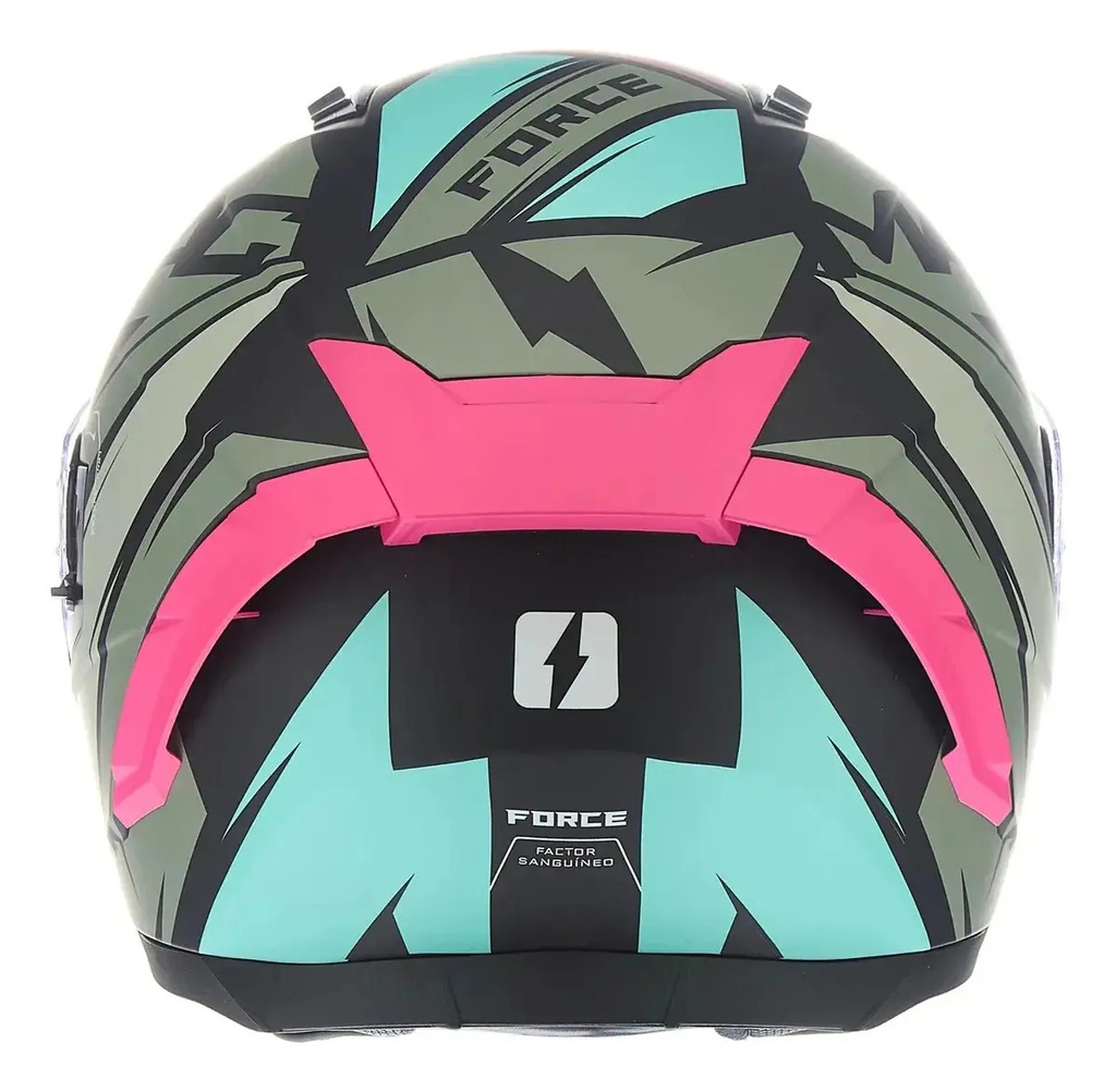 Casco Moto Integral Mac 069 Force Doble Visor Rpm Rosa Arkang Mate Xxl