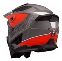 Casco Moto Abierto Mentonera Desmontable Ls2 606 Drifter Rpm Gris/rojo Devor Mate S