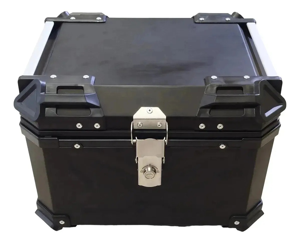 Baúl Moto Universal 45l Trasero Baúl Porta Objetos Negro