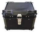 Baúl Moto Universal 45l Trasero Baúl Porta Objetos Negro
