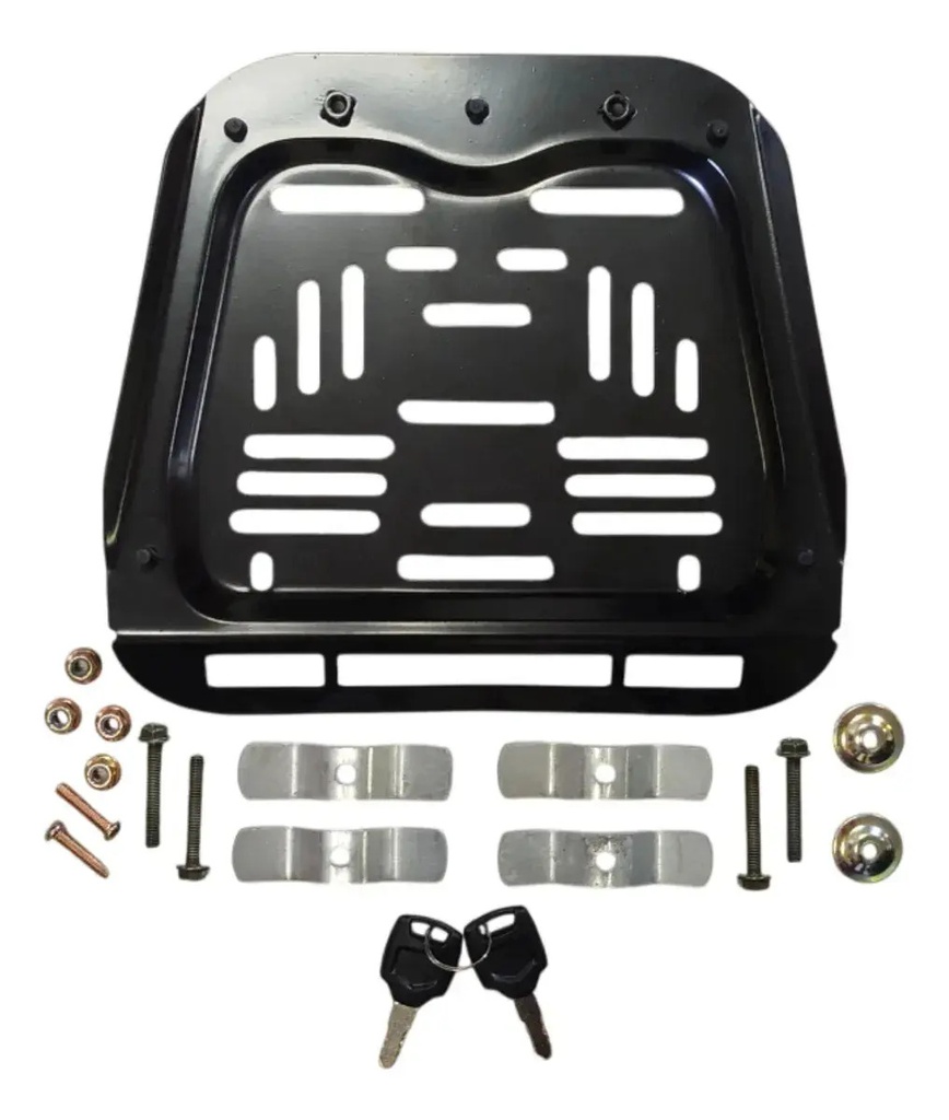 Baúl Moto Universal 45l Trasero Baúl Porta Objetos Negro