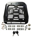 Baúl Moto Universal 45l Trasero Baúl Porta Objetos Negro