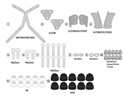 Soporte Trasero Top Case Givi Sr8719 Benelli Trk 702 Rpm Negro