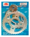 Kit Corona Y Piñon Bajaj 135 42/14 Rpm Plata