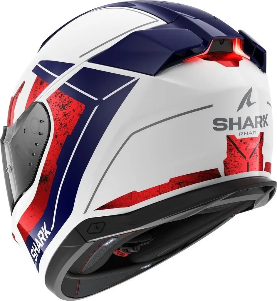 Casco Integral Moto Shark Skwal I3 Rhad Con Luz Led De Freno