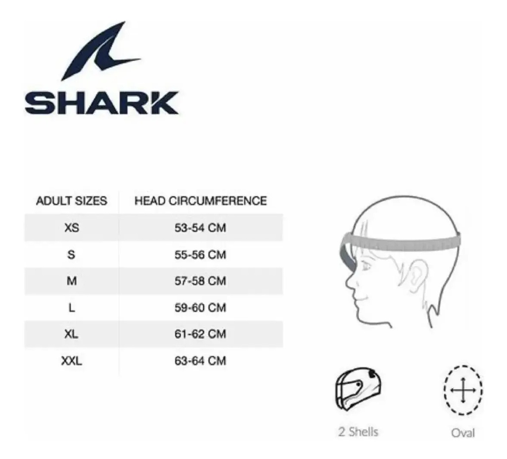 Casco Integral Moto Shark Skwal I3 Rhad Con Luz Led De Freno